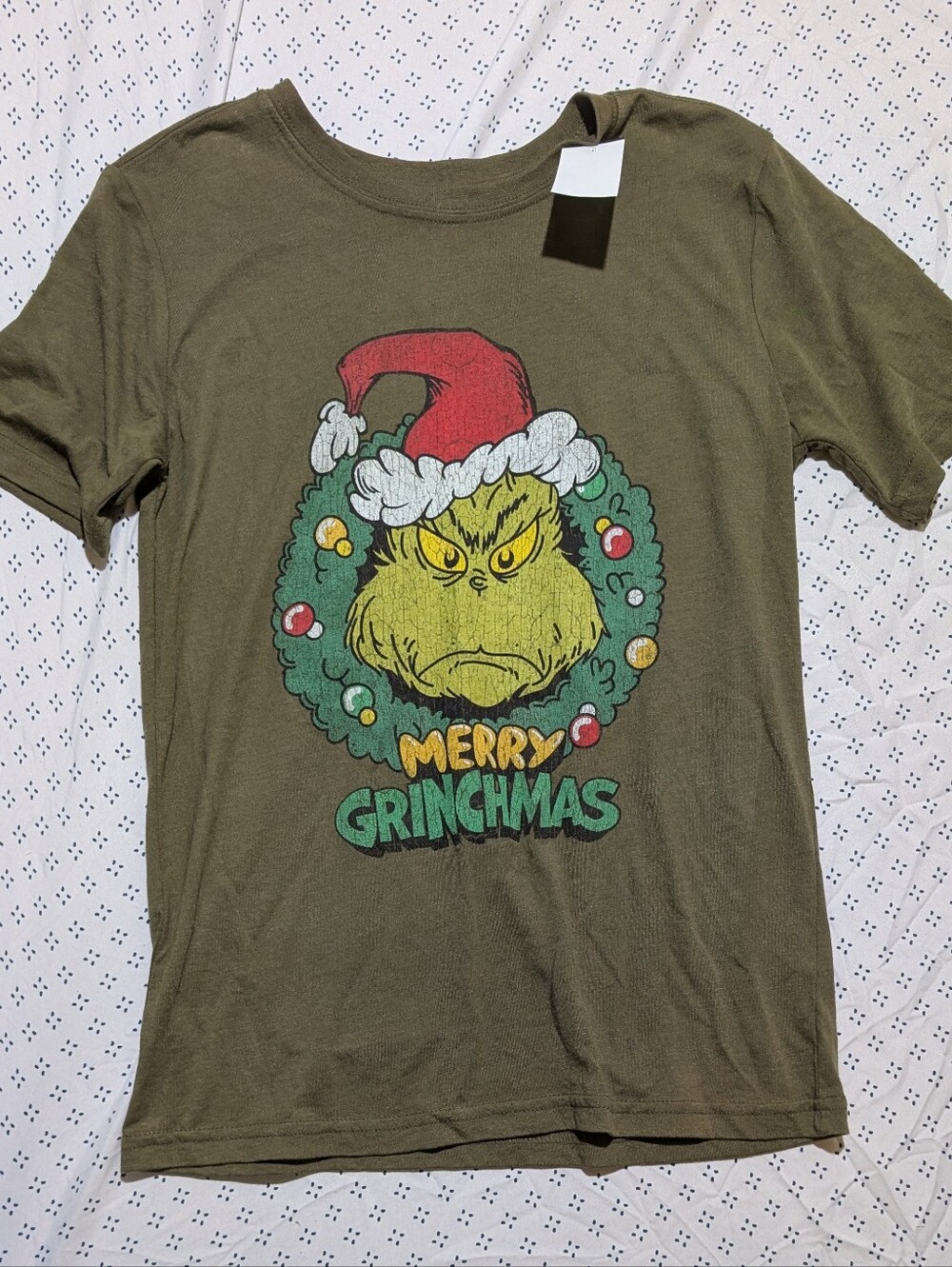 NEW Christmas The Grinch T-shirt Kids 10/12 *D1